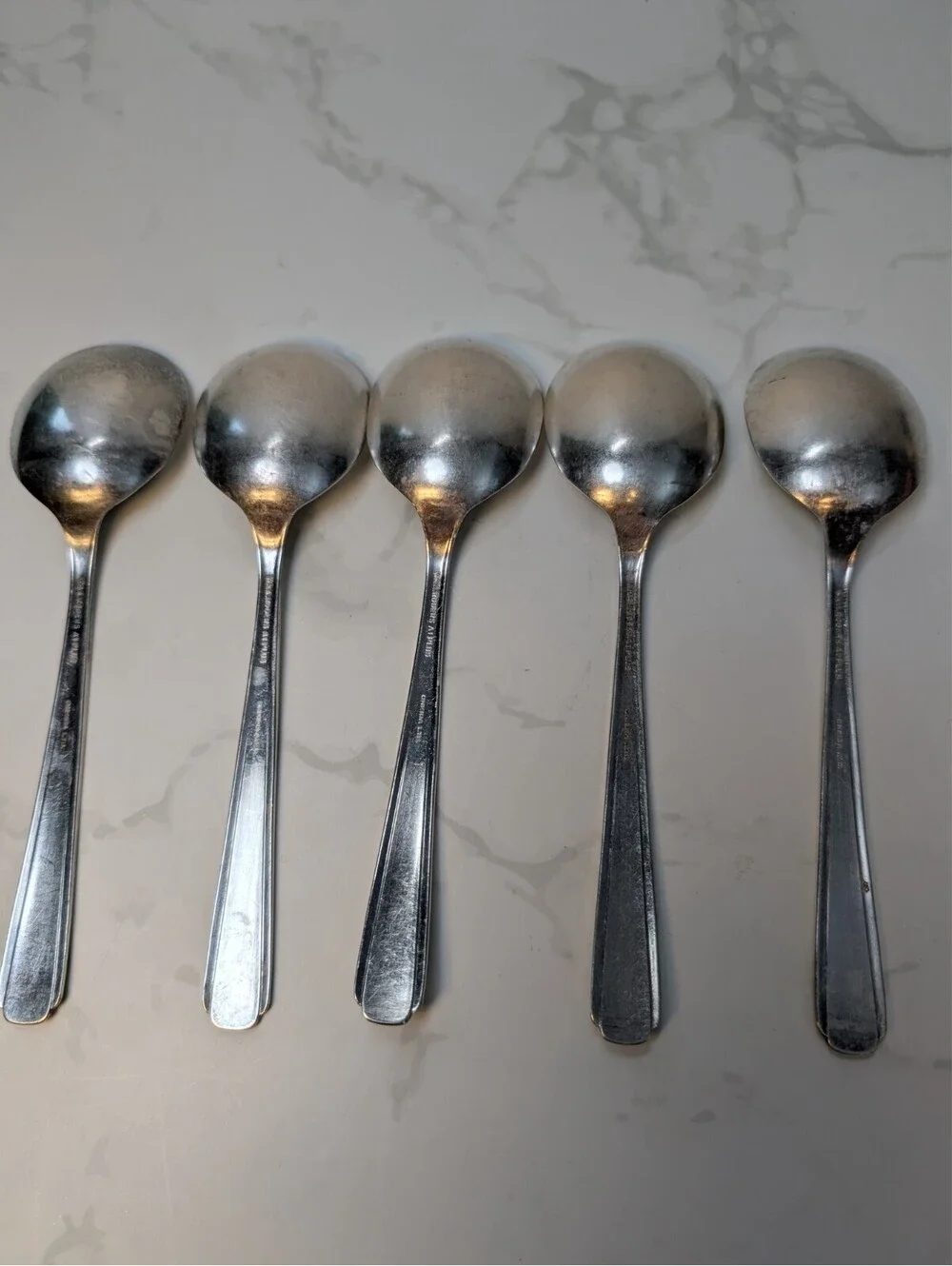 Wm A Rogers Margate 1938 Silverplate Soup Spoons 8 1/4